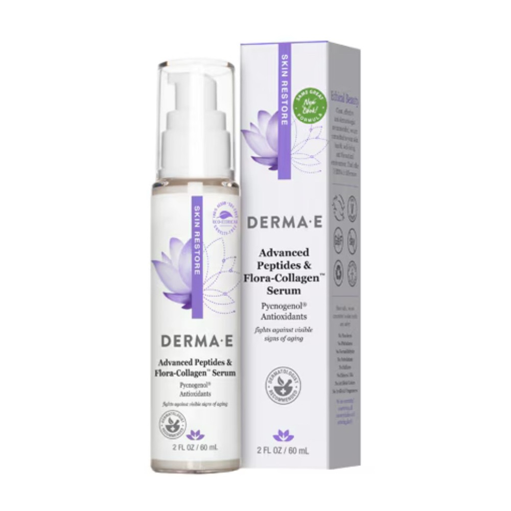 Derma-E | Advanced Peptides & Flora-Collagen Serum | Pycnogenol Antioxidants 1